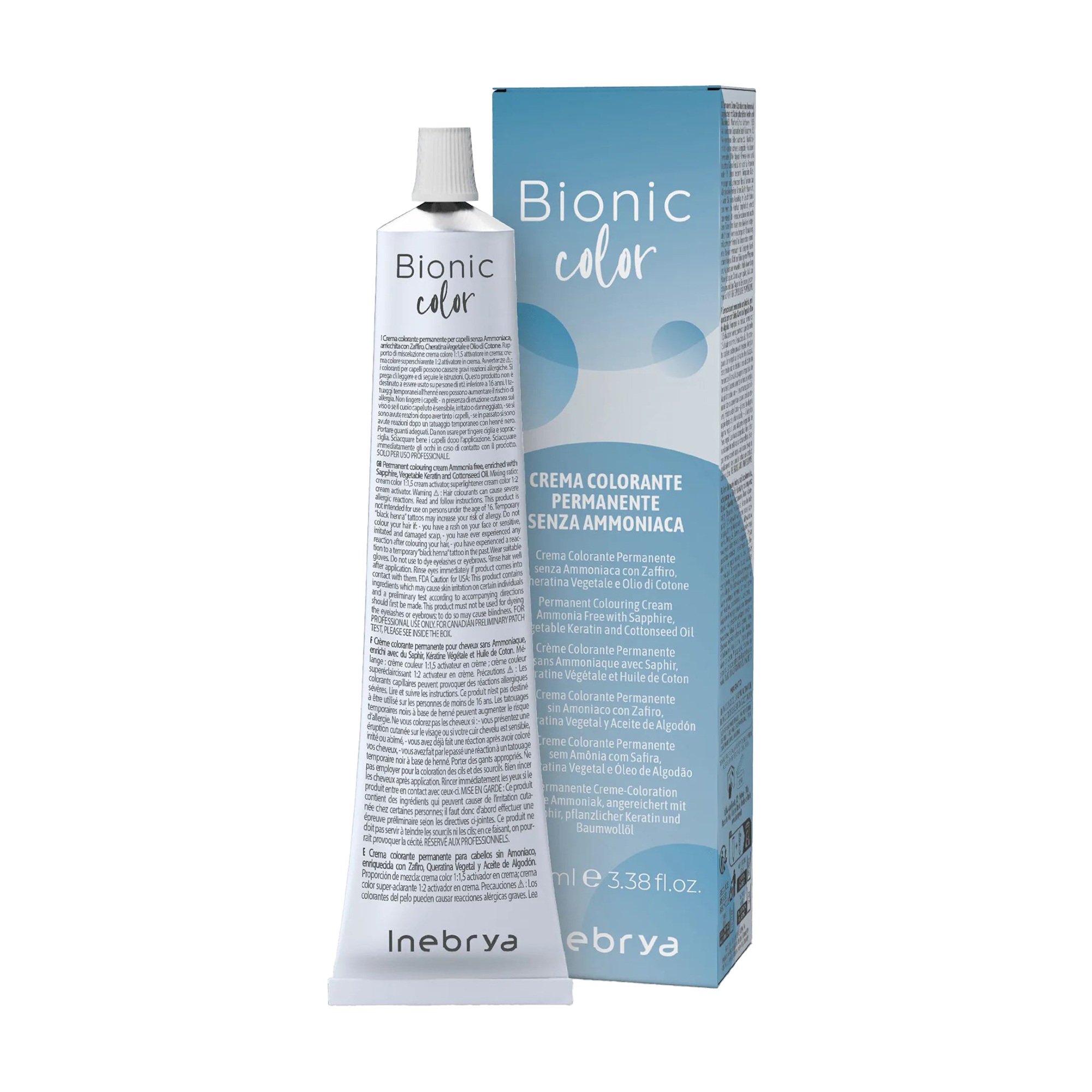 Напівперманентна крем-фарба для волосся Inebrya Bionic Color 7/7 Gianduia Chocolate, 100 мл